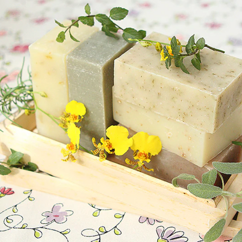 Organic handmade soaps set , Rosemary Garden