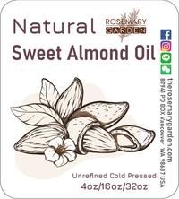 Unrefine Sweet Almond Oil, Origin: USA, Rosemary Garden