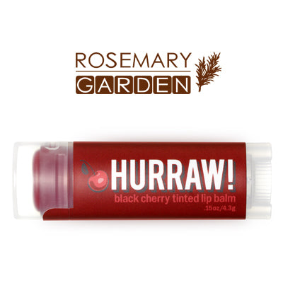 Hurraw Lip Balm Black Cherry tinted flavor Rosemary Garden 黑櫻桃護唇膏