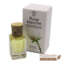 Organic handmade France Natural Perfume , White Rose, Ecocert certified Rosemary Garden
