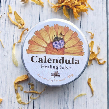 Organic  Calendula Healing Salve Handmade 美國迷迭香花園有機金盞花膏